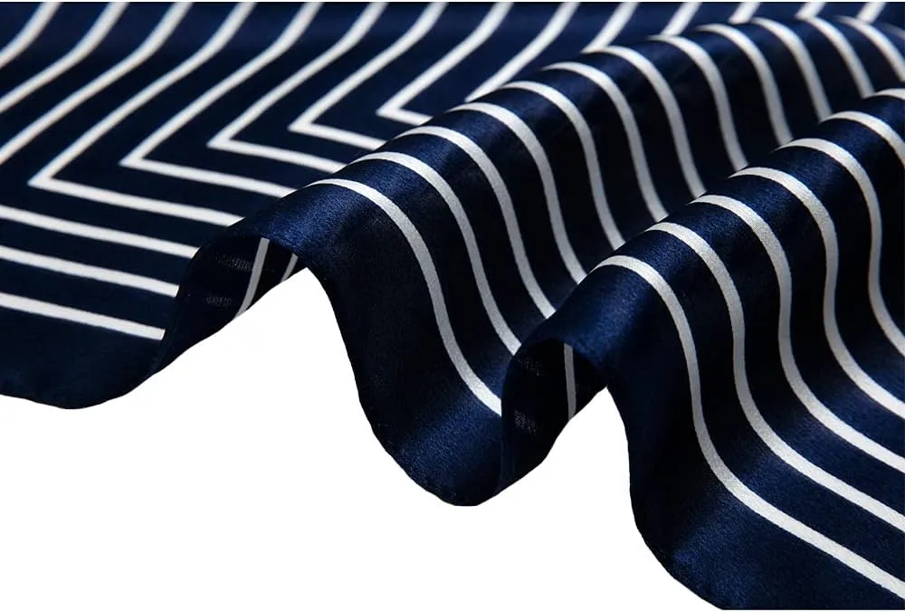 100% Mulberry Silk Scarf Square Hair Scarves Fashion Pattern Neck Scarfs for Women