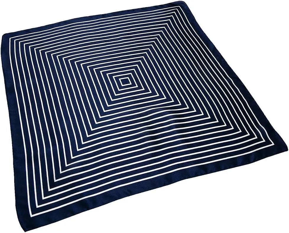 100% Mulberry Silk Scarf Square Hair Scarves Fashion Pattern Neck Scarfs for Women