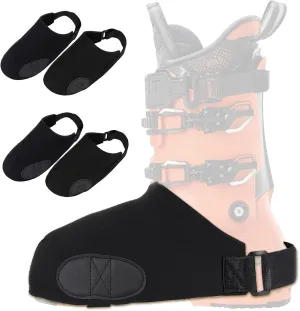 2 Pairs Ski Boot Covers, Winter Ski Boots Covers for Warmth, Ski Shoe Covers for Snow, Keep Your Feet Dry and Warm for Skiers, Winter Sport Accessory, Ski Present, Skiing Accessories