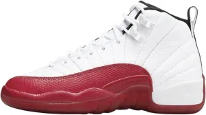Air Jordan 12 Retro Big Kids Shoes Size-4 White/Black-Varsity Red