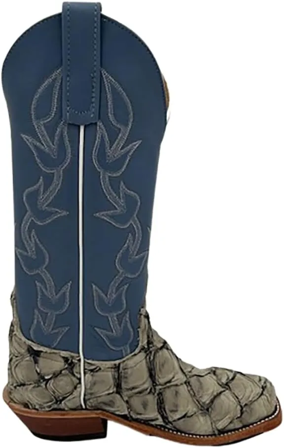 Anderson Bean Women`s Stone Big Bass Cutter Toe Exotic Boot Made In The USA 340162