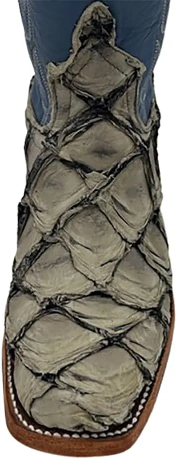 Anderson Bean Women`s Stone Big Bass Cutter Toe Exotic Boot Made In The USA 340162