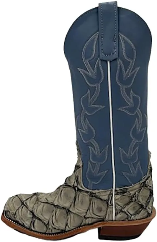 Anderson Bean Women`s Stone Big Bass Cutter Toe Exotic Boot Made In The USA 340162