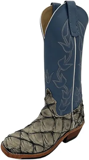 Anderson Bean Women`s Stone Big Bass Cutter Toe Exotic Boot Made In The USA 340162