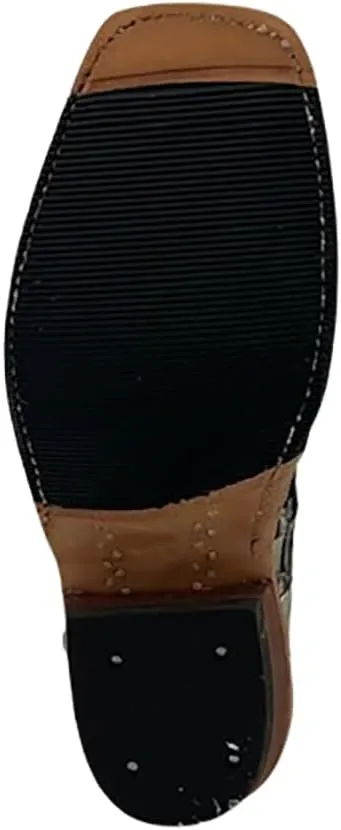 Anderson Bean Women`s Stone Big Bass Cutter Toe Exotic Boot Made In The USA 340162