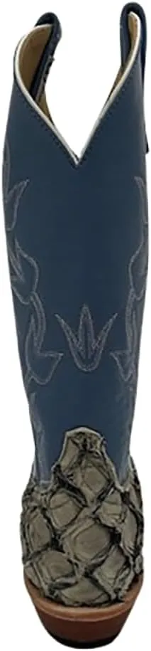 Anderson Bean Women`s Stone Big Bass Cutter Toe Exotic Boot Made In The USA 340162