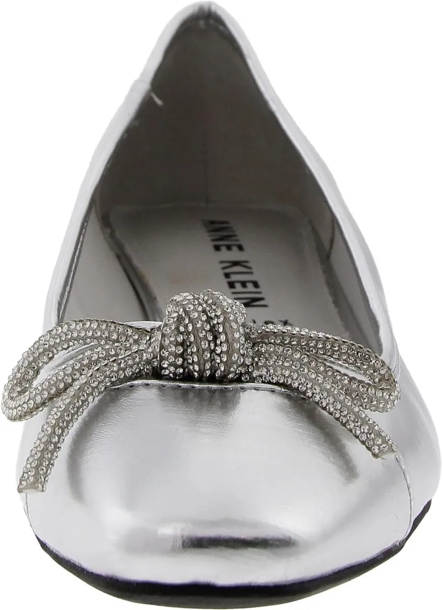 Anne Klein Womens Cassidy Rhinestones Square Toe Mary Janes