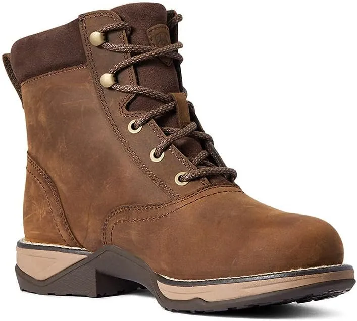 ARIAT Women's Anthem Round Toe Lacer Waterproof Boot Western