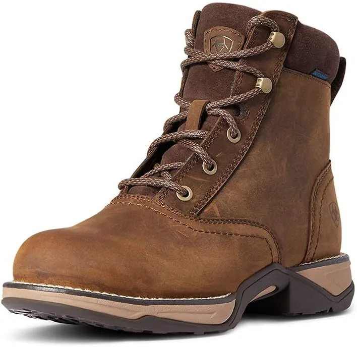 ARIAT Women's Anthem Round Toe Lacer Waterproof Boot Western