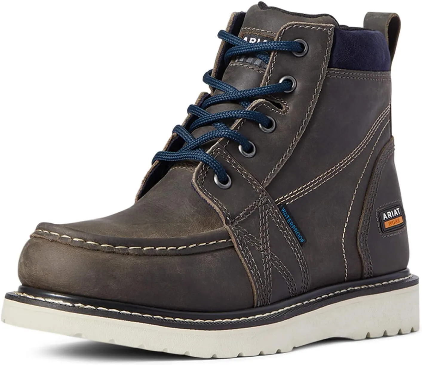 Ariat Women's Rebar Wedge Moc Toe Waterproof Work Boot