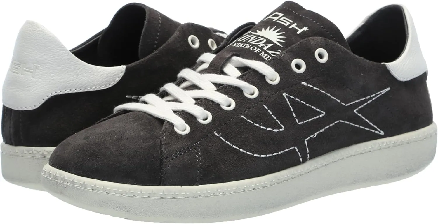 ASH Women's Sunny Vintage Suede Sneaker-Classic Lace-Up, Retro Style, Casual Wear