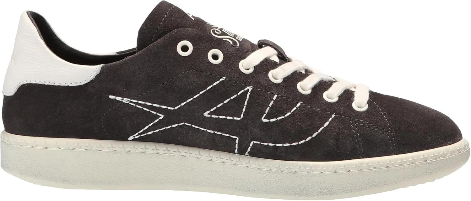 ASH Women's Sunny Vintage Suede Sneaker-Classic Lace-Up, Retro Style, Casual Wear