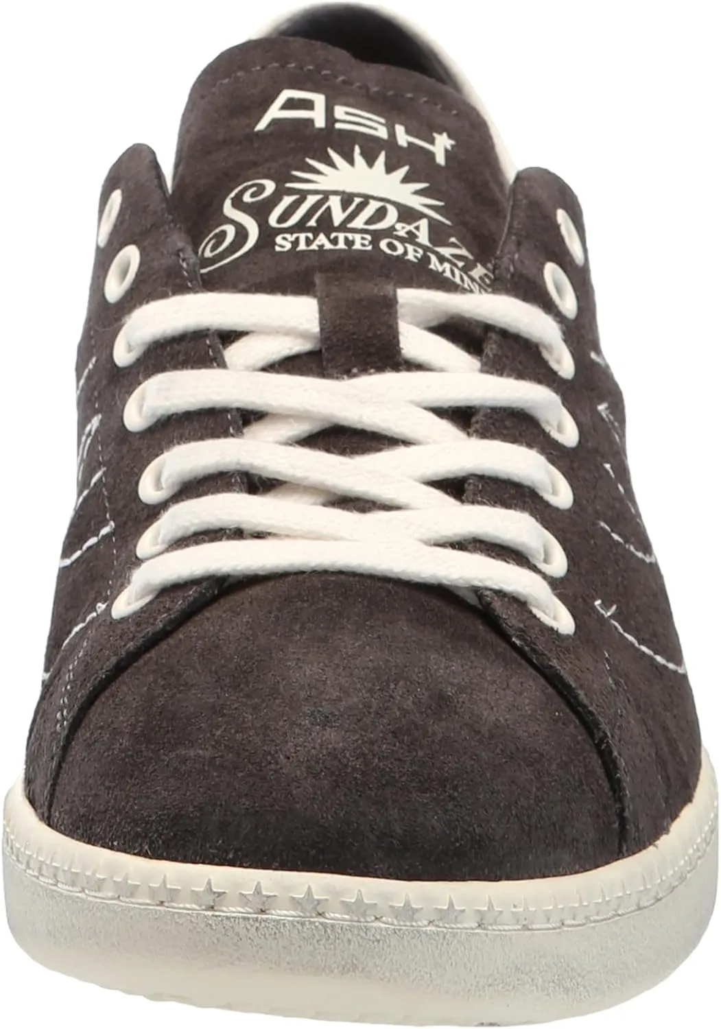 ASH Women's Sunny Vintage Suede Sneaker-Classic Lace-Up, Retro Style, Casual Wear