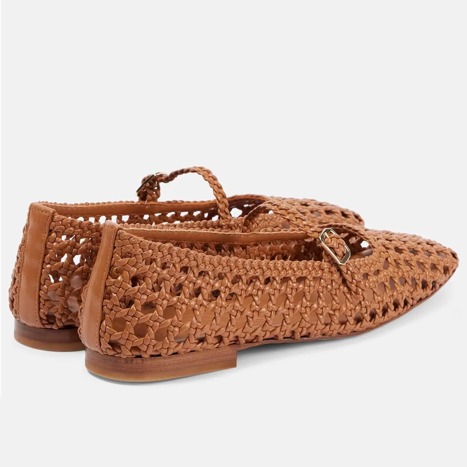 Ballet Flats Shoes for Women Square Toe Mary Jane Flats Shoes Buckle Strap Dress Casual Comfortable Ballerina Shoes