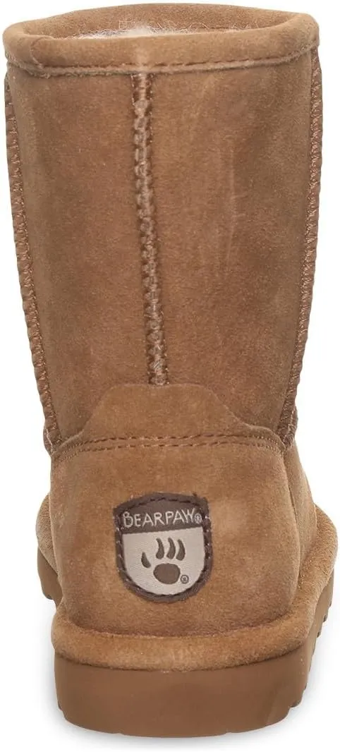 BEARPAW Elle Youth Multiple Colors | Youth's Boot Classic Suede | Youth's Slip On Boot | Comfortable Winter Boot