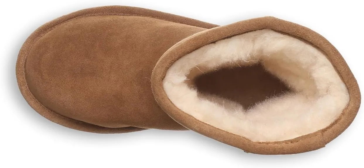 BEARPAW Elle Youth Multiple Colors | Youth's Boot Classic Suede | Youth's Slip On Boot | Comfortable Winter Boot