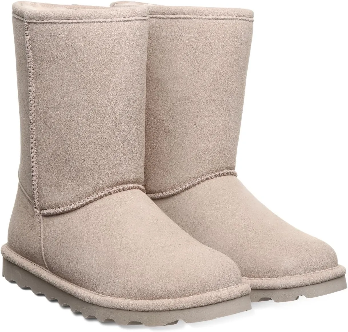 BEARPAW Women's Elle Short Multiple Colors | Women's Boot Classic Suede | Women's Slip On Boot | Comfortable Winter Boot