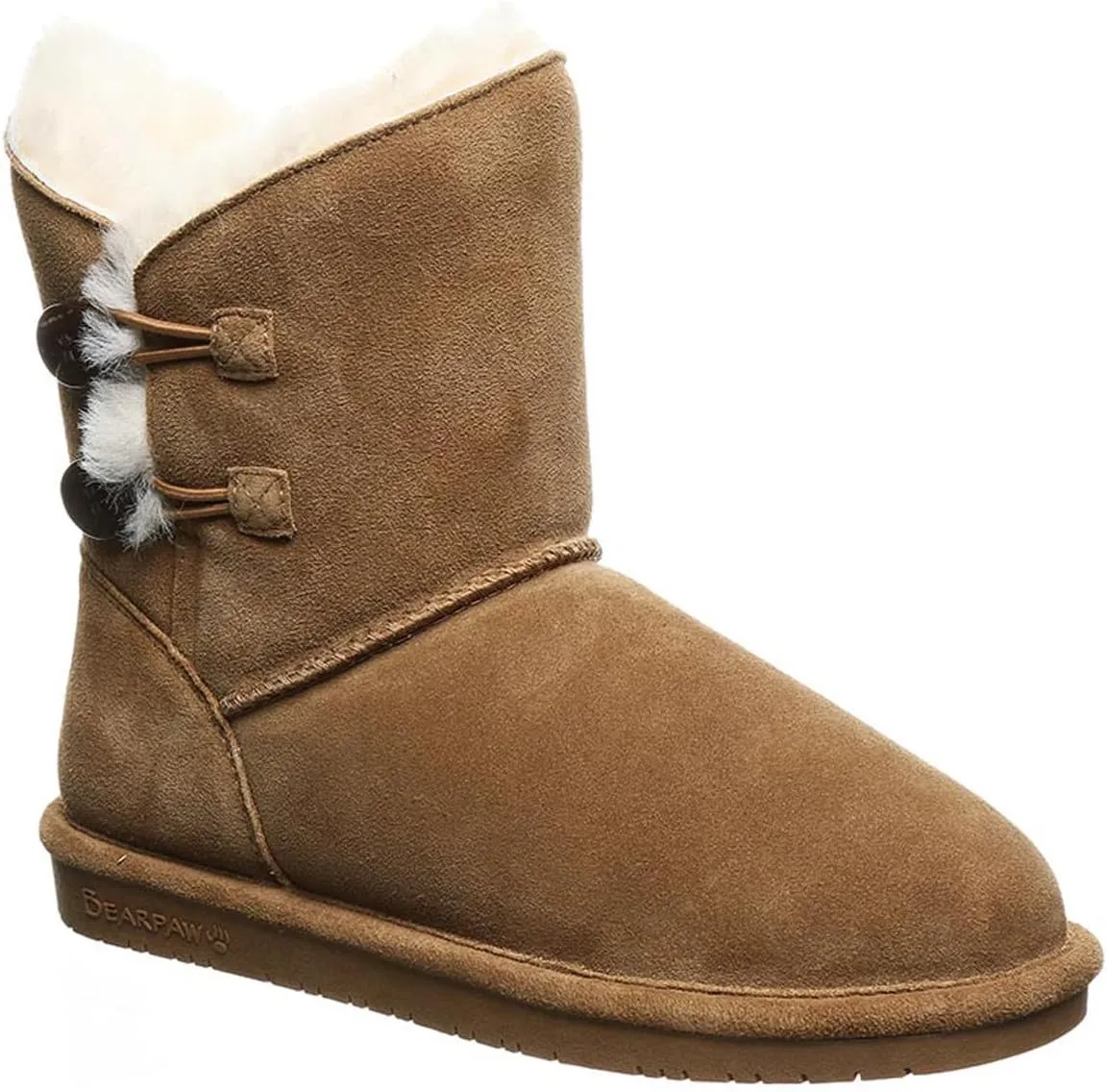 BEARPAW Womens Lined Suede Winter & Snow Boots