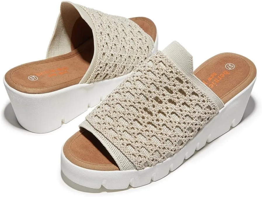 Bernie Mev Women's Venti Crochet Wedge Sandal