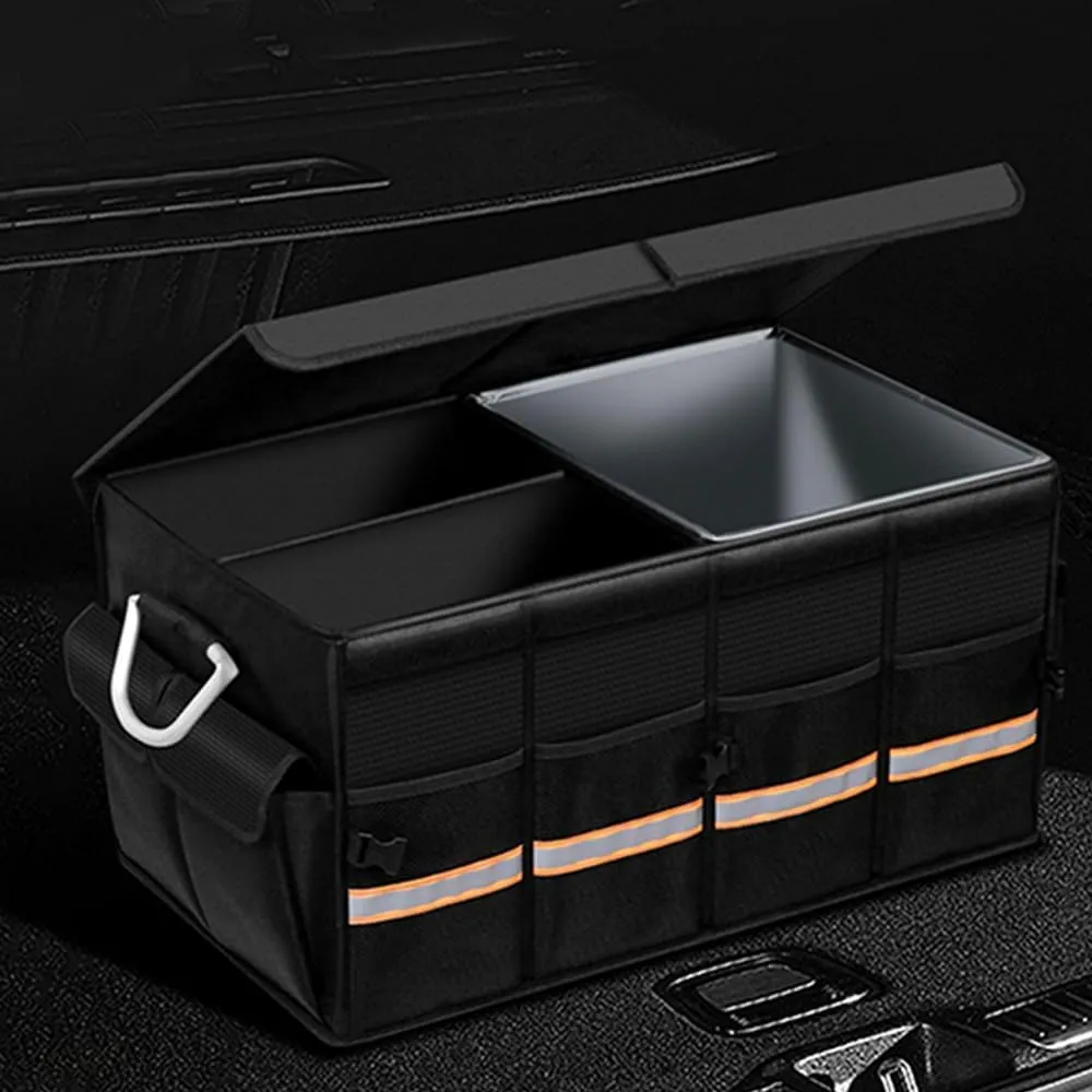 Car Boot Organiser for Ligier JS50/JS60/Myli/Pulse 4/Be Sun/Be Two/OptiMax/X-Pro/X-Too, Durable Car Boot Tidy Collapsible Easy to Use,B Grey-C Large