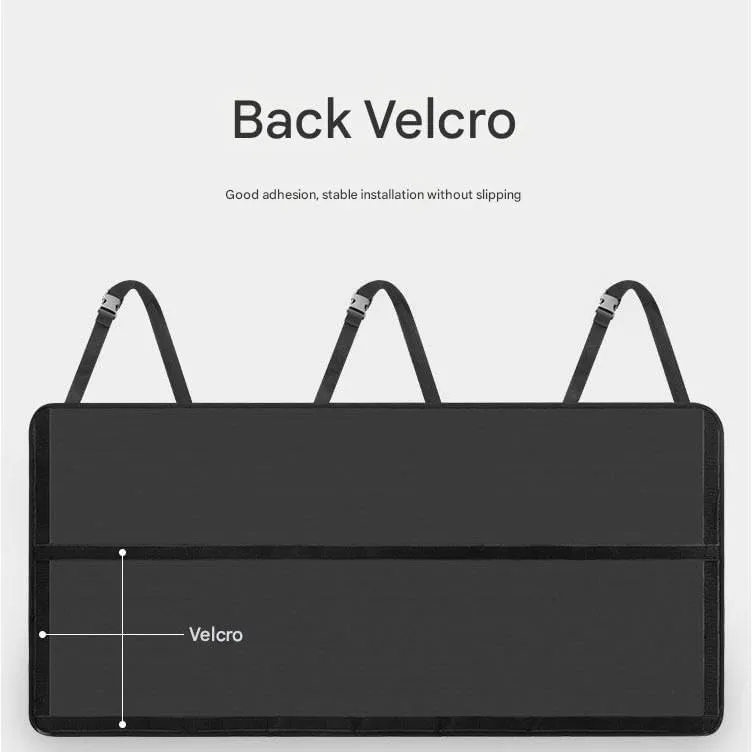 Car Boot Organiser for Volkswagen VW Tiguan/Taos/Jetta/Vento/Atlas/Polo/T-Cross/Passat/Virtus,Waterproof Kick Mats Seat Back Storage Bag Travel Durable Foldable Multi Pocket Journey Tidy Storage