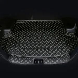 Car Trunk Mat for Ford eco Sport 2013-2017 Waterproof Durable Car Boot Liner,Anti-Skid Dust-Proof Boot Mat,Odorless Wear-Resistant Pad,C-High Side Threshold