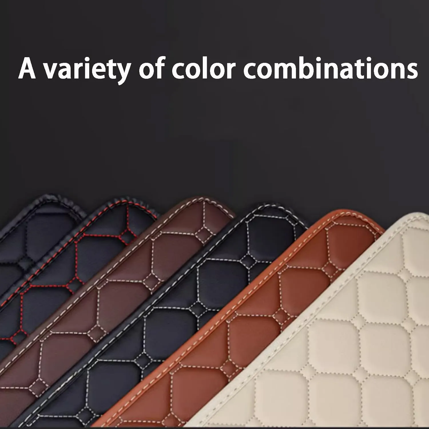 Car Trunk Mat for Ford eco Sport 2013-2017 Waterproof Durable Car Boot Liner,Anti-Skid Dust-Proof Boot Mat,Odorless Wear-Resistant Pad,C-High Side Threshold