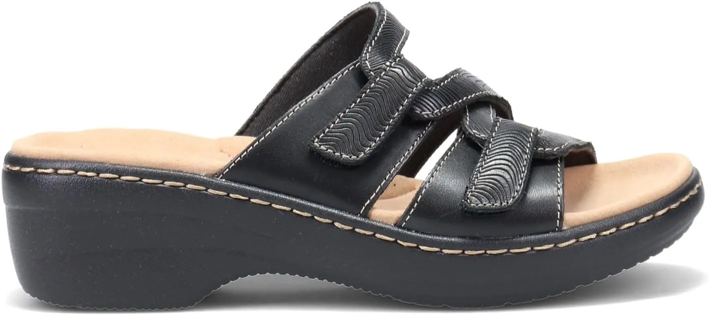 Clarks Women's Merliah Karli Sandal, Black, 6