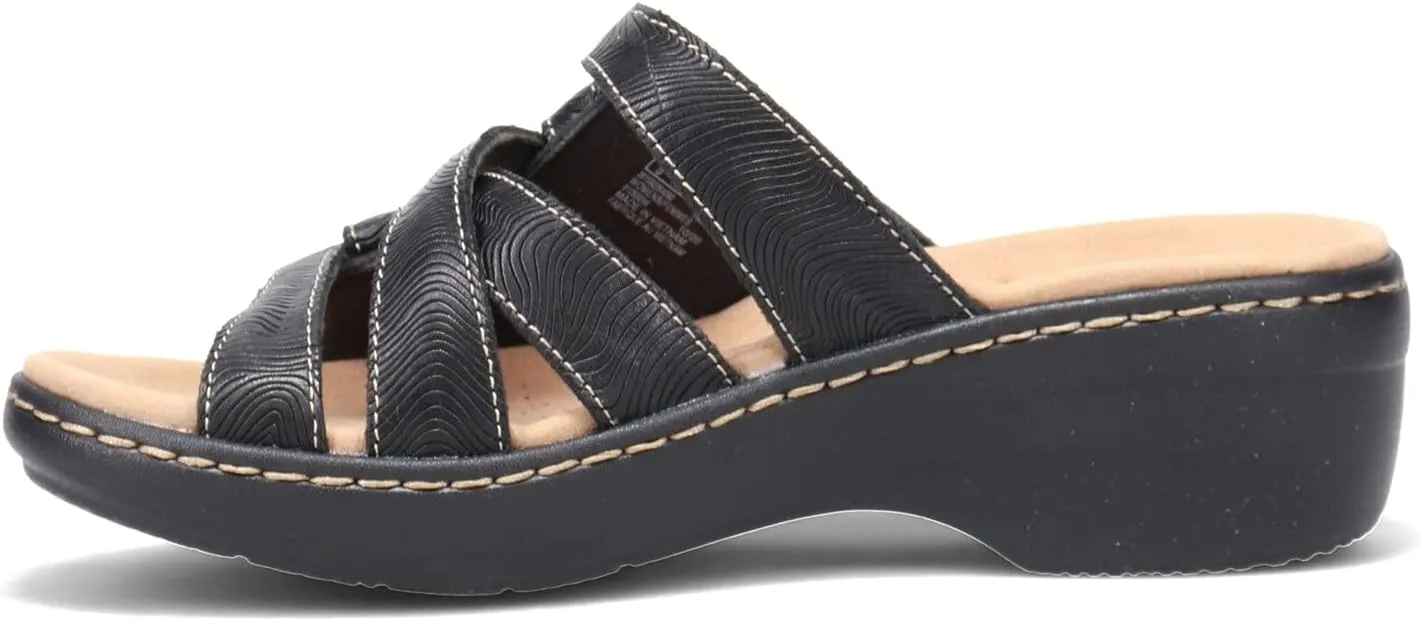 Clarks Women's Merliah Karli Sandal, Black, 6