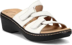 Clarks Women's Merliah Karli Sandal, White, 12 Wide