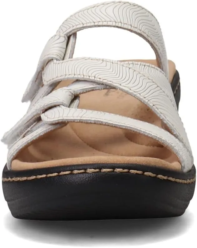 Clarks Women's Merliah Karli Sandal, White, 12 Wide
