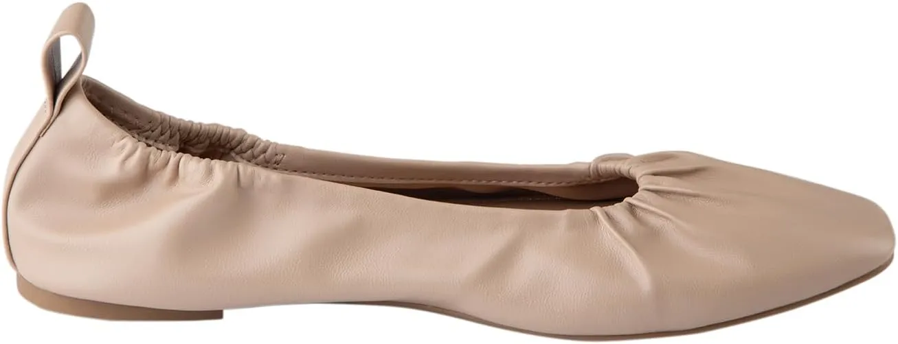 Comfort Plus by Predictions Womens Mia Square Toe Scrunch Flat