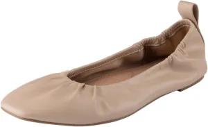 Comfort Plus by Predictions Womens Mia Square Toe Scrunch Flat