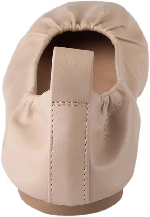 Comfort Plus by Predictions Womens Mia Square Toe Scrunch Flat