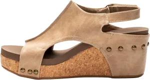 Corkys Footwear Womens Carley Wedges, Featuring Corkys EVA Foam Cushioned Insoles, A 2.5 Inch Heel, Lightweight For All Day Wear, And Hook And Loop Closure