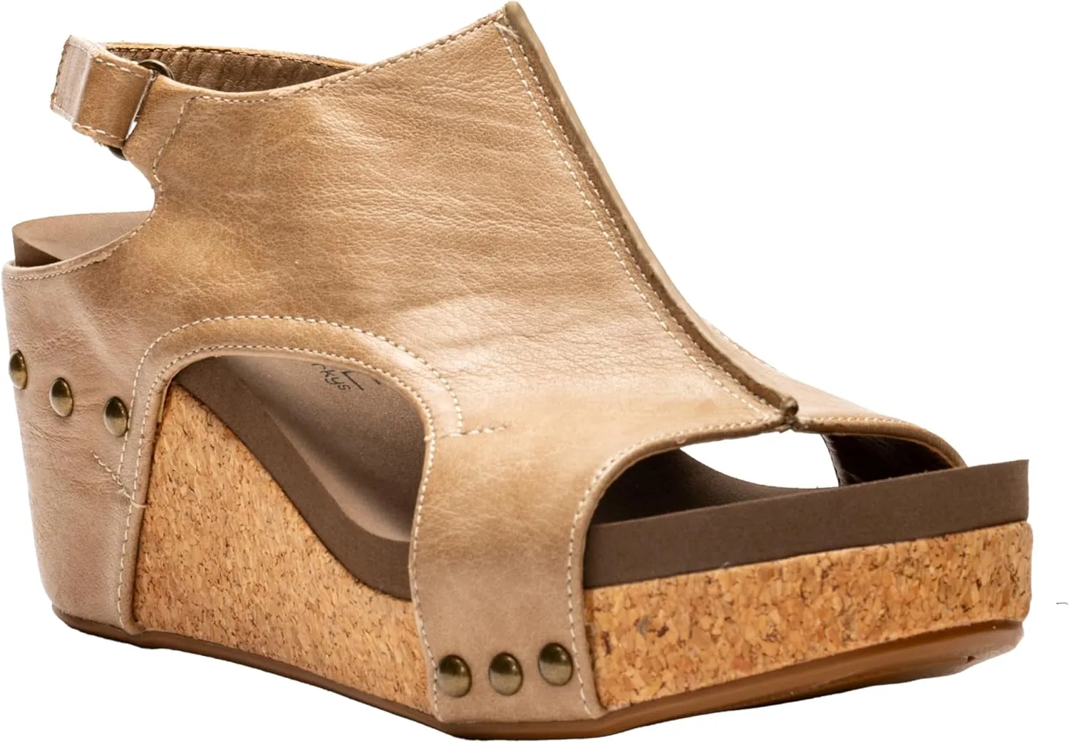 Corkys Footwear Womens Carley Wedges, Featuring Corkys EVA Foam Cushioned Insoles, A 2.5 Inch Heel, Lightweight For All Day Wear, And Hook And Loop Closure