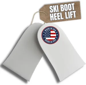 Covey Sports Ski Boot Heel Lift Inserts & Snowboard Boot Heel Wedge Pads - Adjustable 3/8" Cushioned Support for Natural Stride & Even Weight Distribution - Made in USA (S/M/L Pairs)