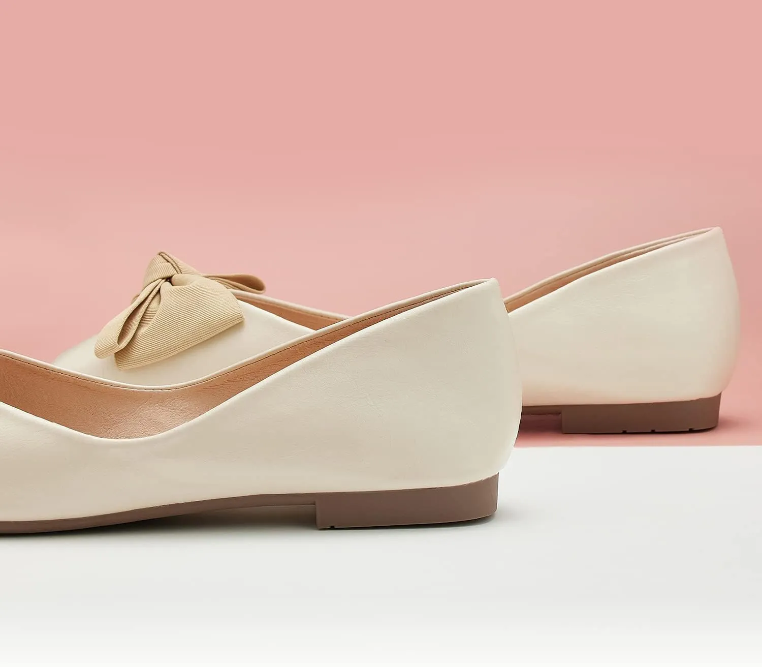 C.Paravano Women's Flats | Square Toe Shoes for Women | Leather Flat Shoes for Women | Slip On Ballet Flats