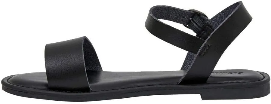 CUSHIONAIRE Women's Clara One Band Ankle Strap Sandal  Memory Foam, Wide Widths Available