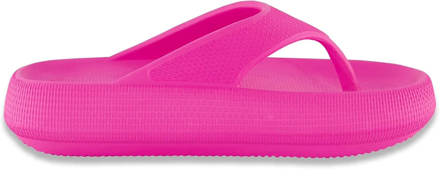 CUSHIONAIRE Women's Fling recovery cloud pool slides sandal with  Comfort