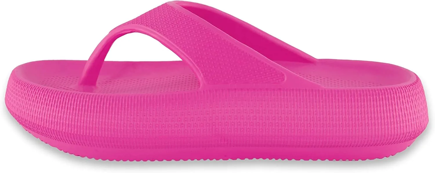 CUSHIONAIRE Women's Fling recovery cloud pool slides sandal with  Comfort