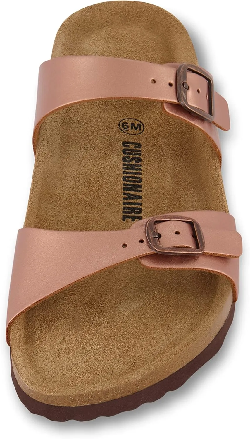 CUSHIONAIRE Women's Liam Cork footbed Sandal with  Comfort