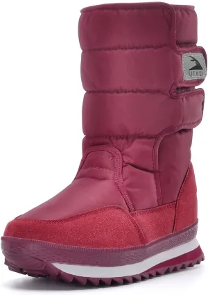 DADAWEN Women's Waterproof Frosty Snow Boot