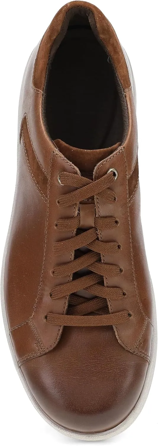 Dansko Trevor Lace up Stylish Sneaker for Men - Leather Linings for Breathability - Slip-Resistant Outsole