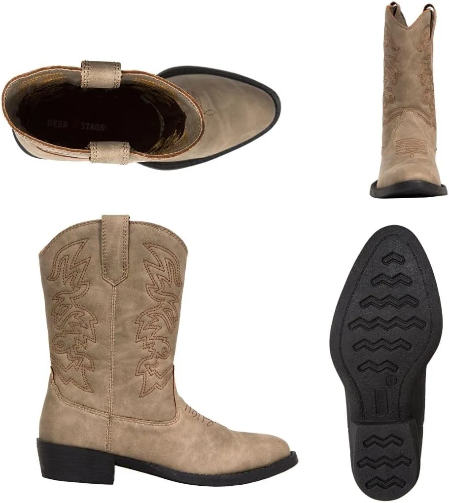 Deer Stags Boy's Ranch Western Boot