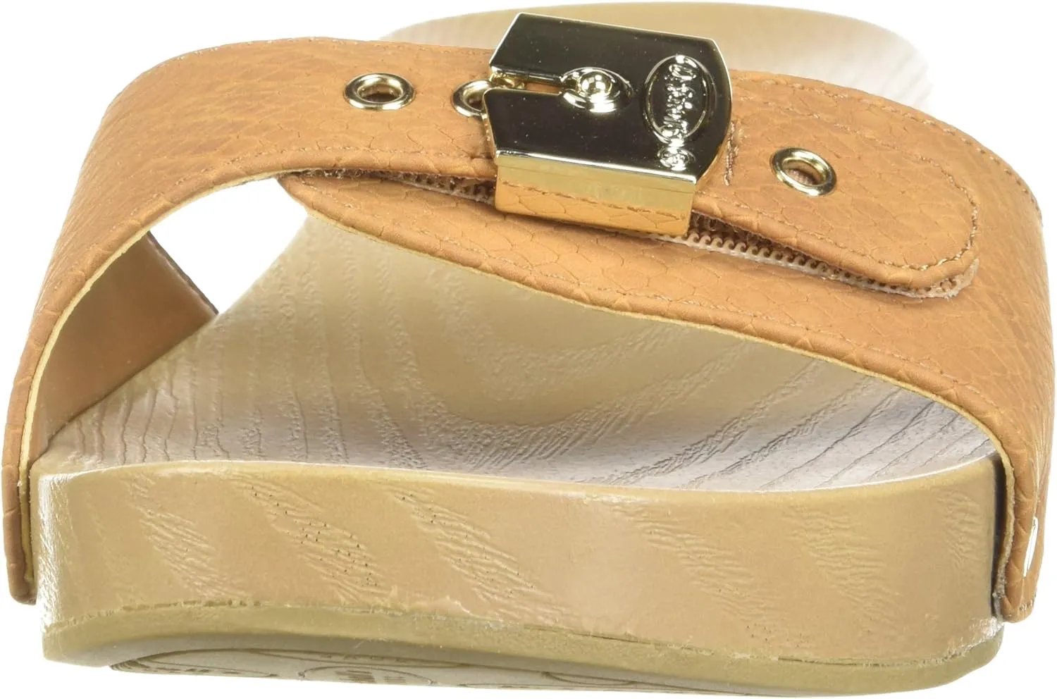 Dr. Scholl's Shoes Women's Classic Sandal Faux Wood Slide Sandal