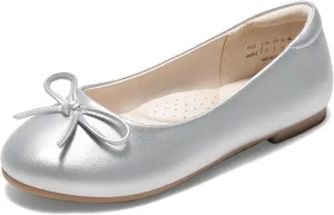 DREAM PAIRS Girls Dress Shoes Ballet Flats Slip-on Fashion Bow Flower Girl Shoes for Wedding, School, Party, Birthday