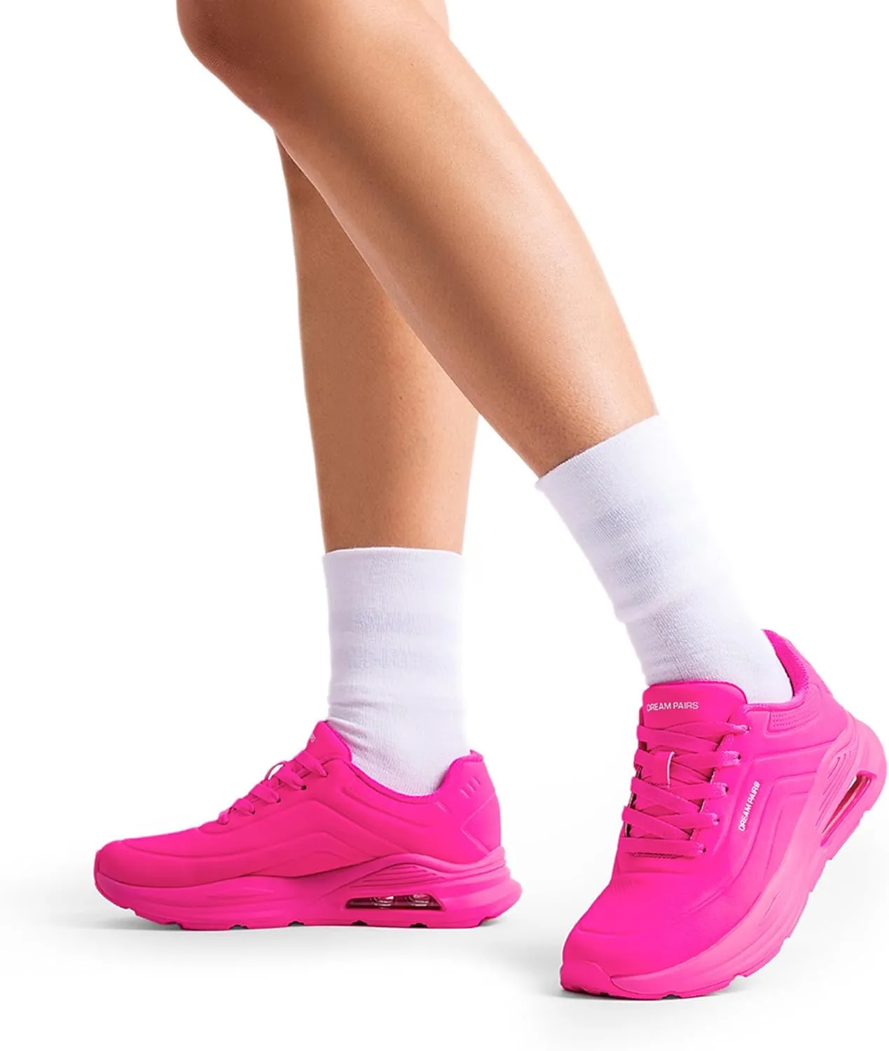 DREAM PAIRS Women Platform Wedge Walking Reese Chunky Shoes High Heel Air Cushion Casual Fashion Sneaker.