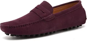 Go Tour Men's Penny Loafers Moccasin Driving Shoes Slip On Flats Boat Shoes