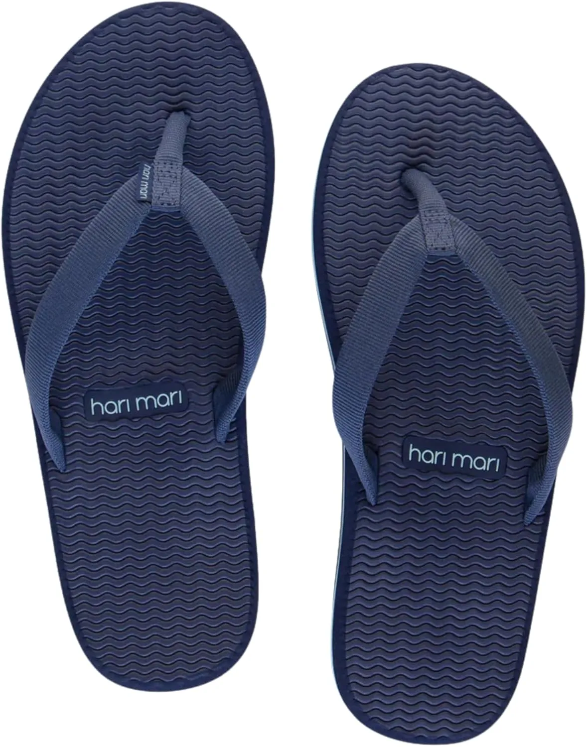Hari Mari- Dunes- Women's Waterproof Boat Safe Colorful Rubber Flip Flops- No Break Ins, Firm Arch Support, Antimicrobial, and Floats in Water